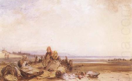 Beach in Normandy (mk09), Richard Parkes Bonington